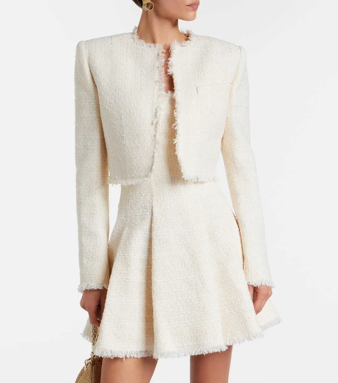 Balmain - Cropped tweed jacket