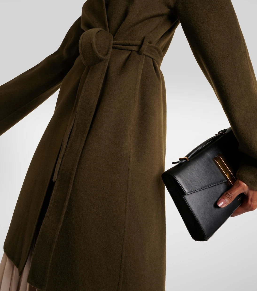 Joseph - Light Double Face Cranwood wool and silk coat