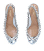 Aquazzura Silver Crystal Temptation Sandals 75
