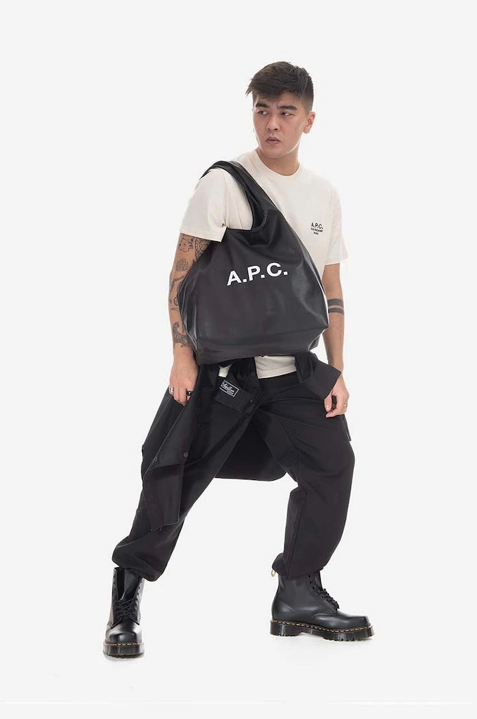 A.P.C. suni deri tote ninon çanta