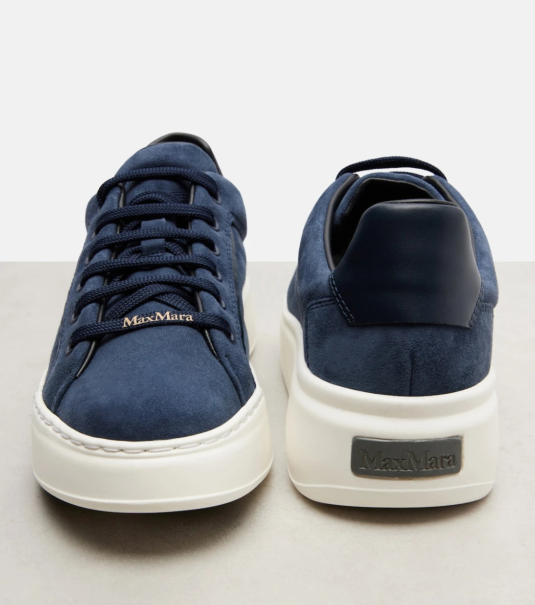 Max Mara - Suede platform sneakers