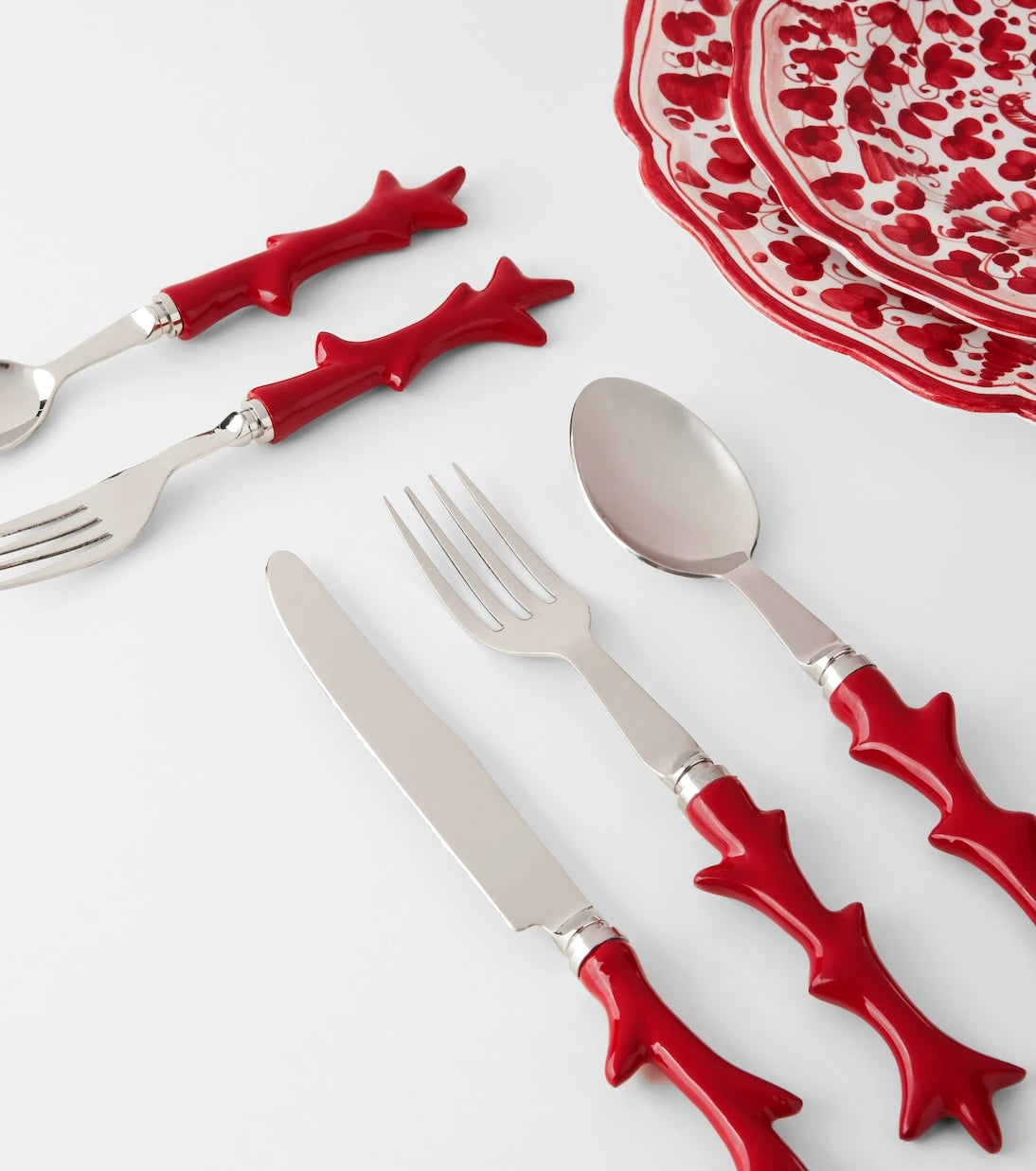 Les-Ottomans - Coral flatware set