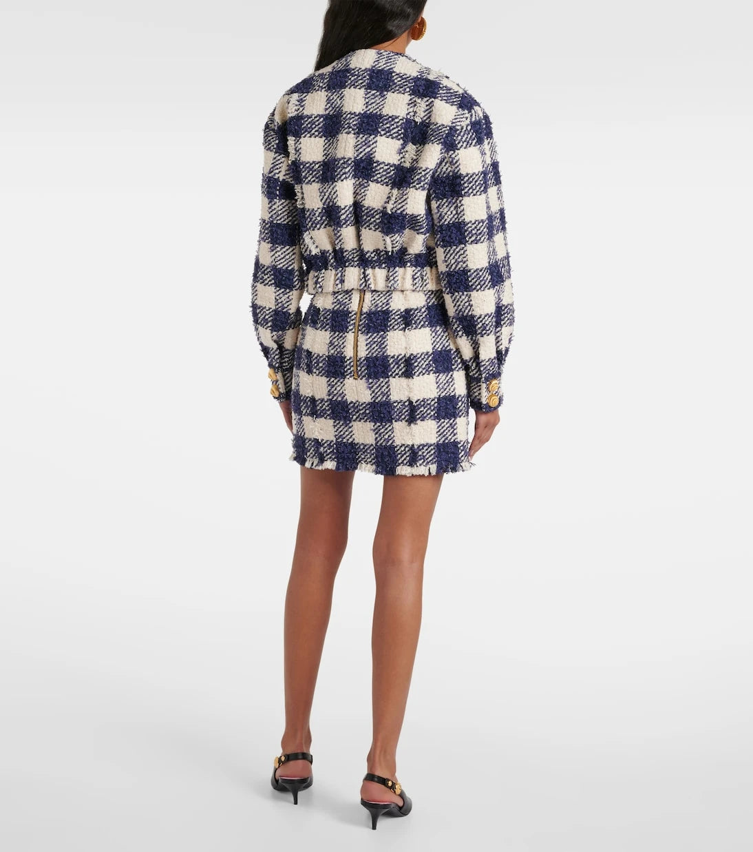 Balmain - Checked tweed jacket