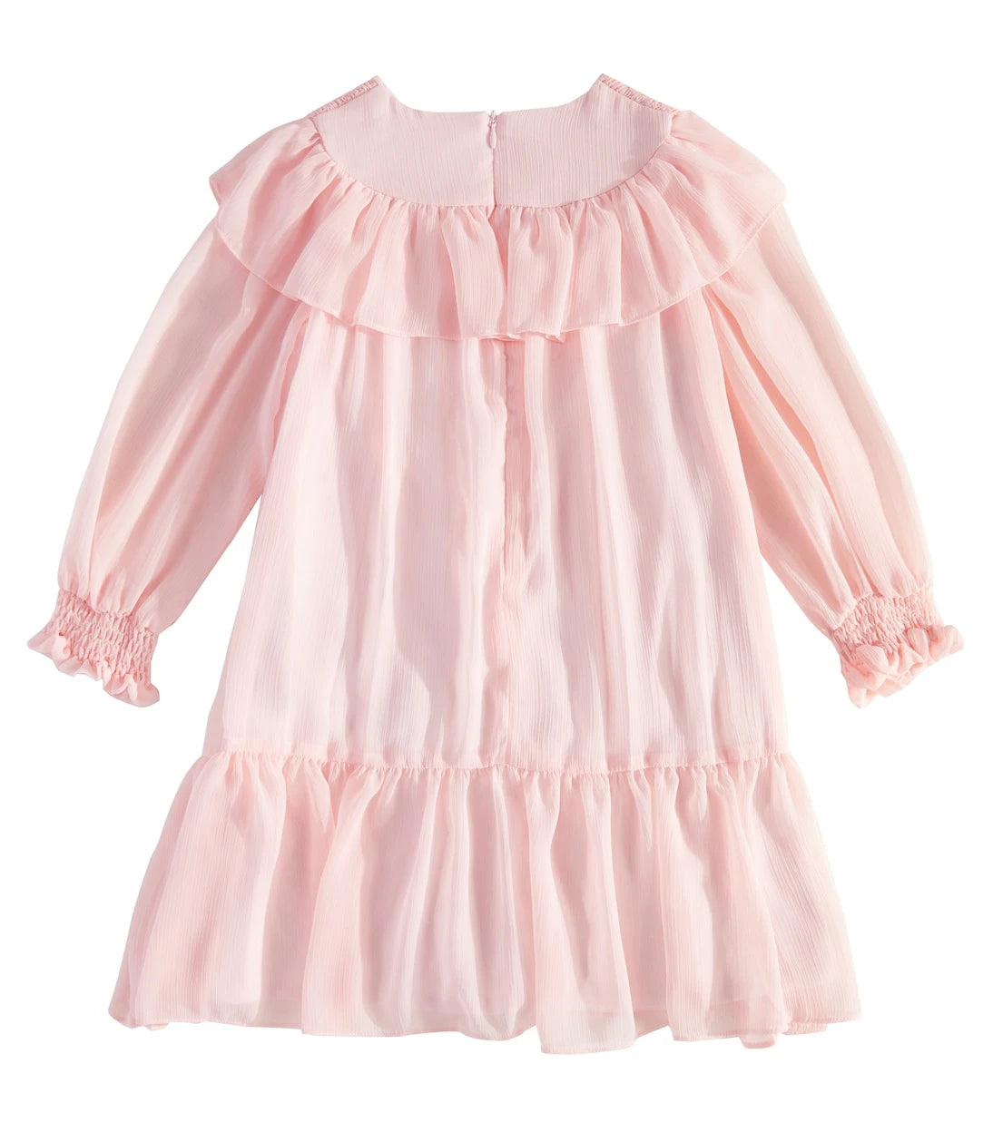 Patachou - Ruffled shirred chiffon dress