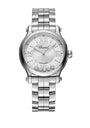 Stainless Steel and Diamond Happy Sport Automatic Watch 33mm