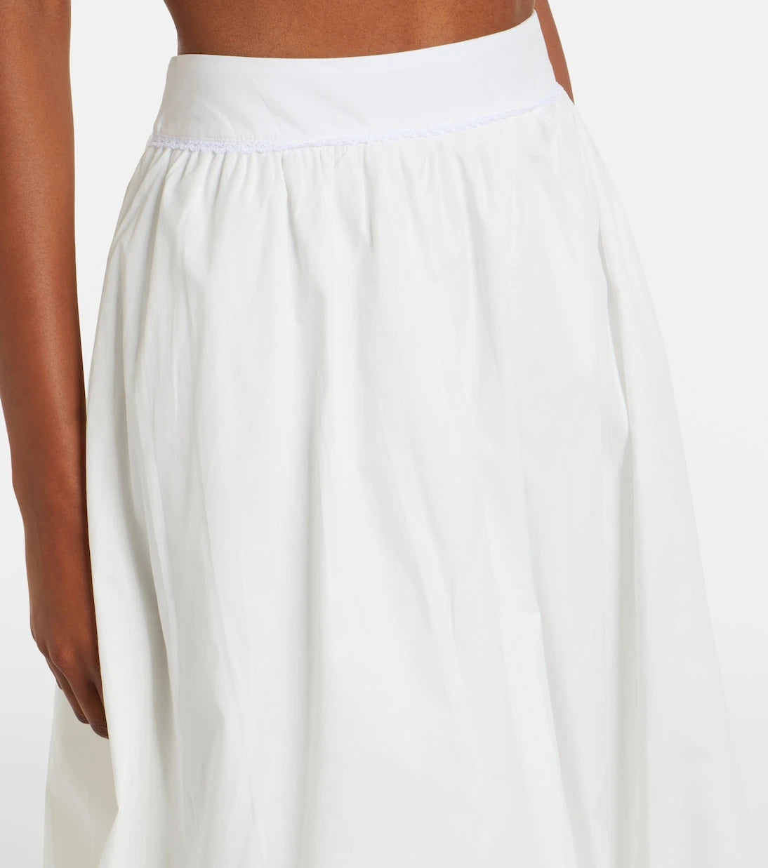 Bananhot - Alba cotton poplin midi skirt