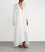 Bocan White Lace-Trim Charlotte Long Robe