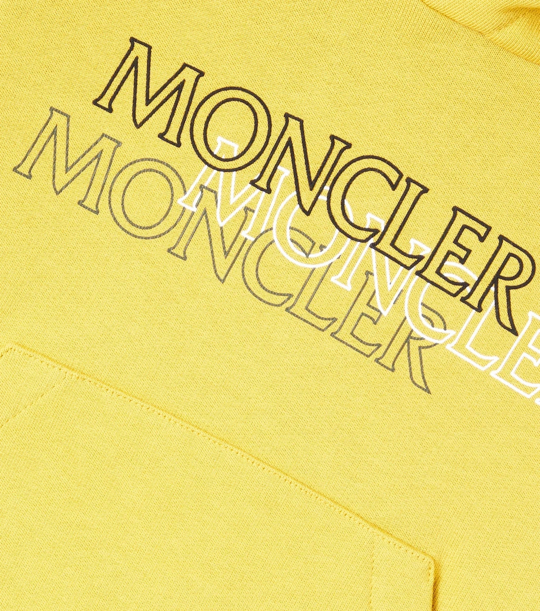 Moncler Enfant - Logo cotton jersey hoodie