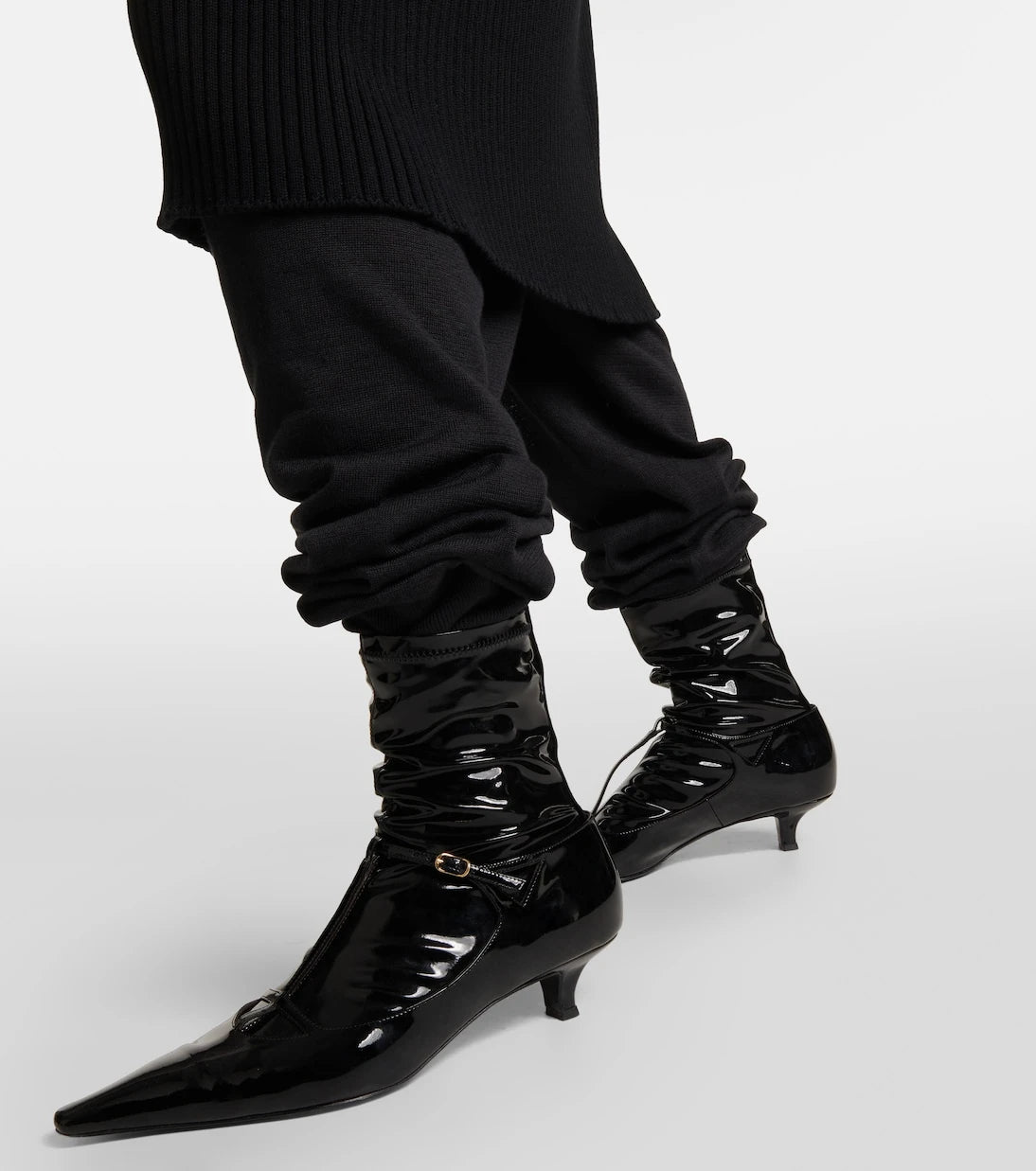 The Row - Cyd patent leather ankle boots