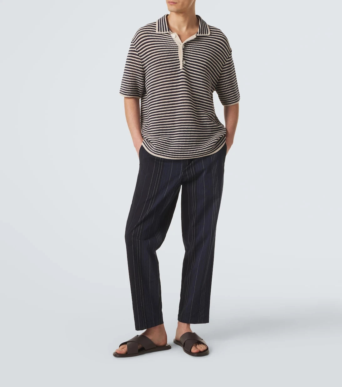 Orlebar Brown - Sonoran striped cotton straight pants