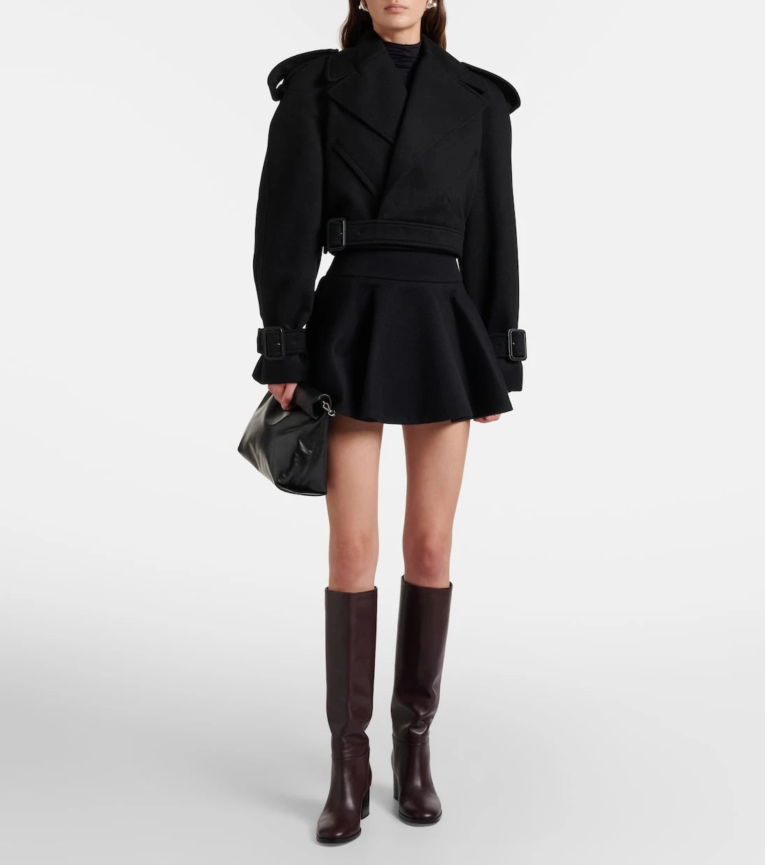 Wardrobe.NYC - Circle wool miniskirt