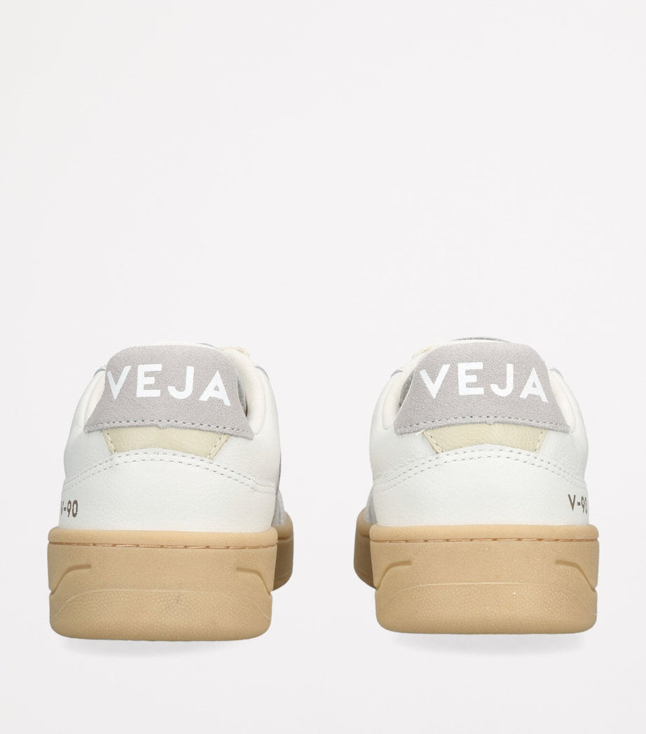 Veja Grey Leather V-90 Sneakers