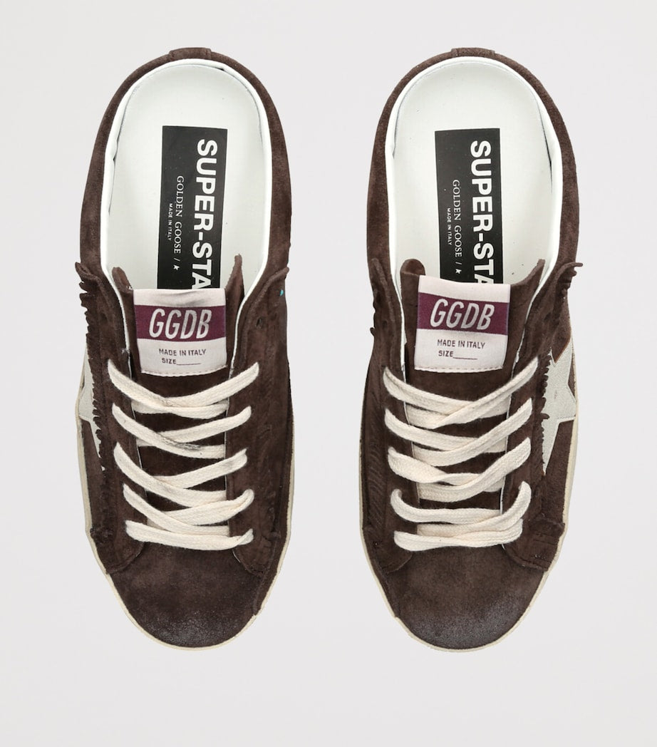 Brown Suede Super-Star Sabot Sneakers
