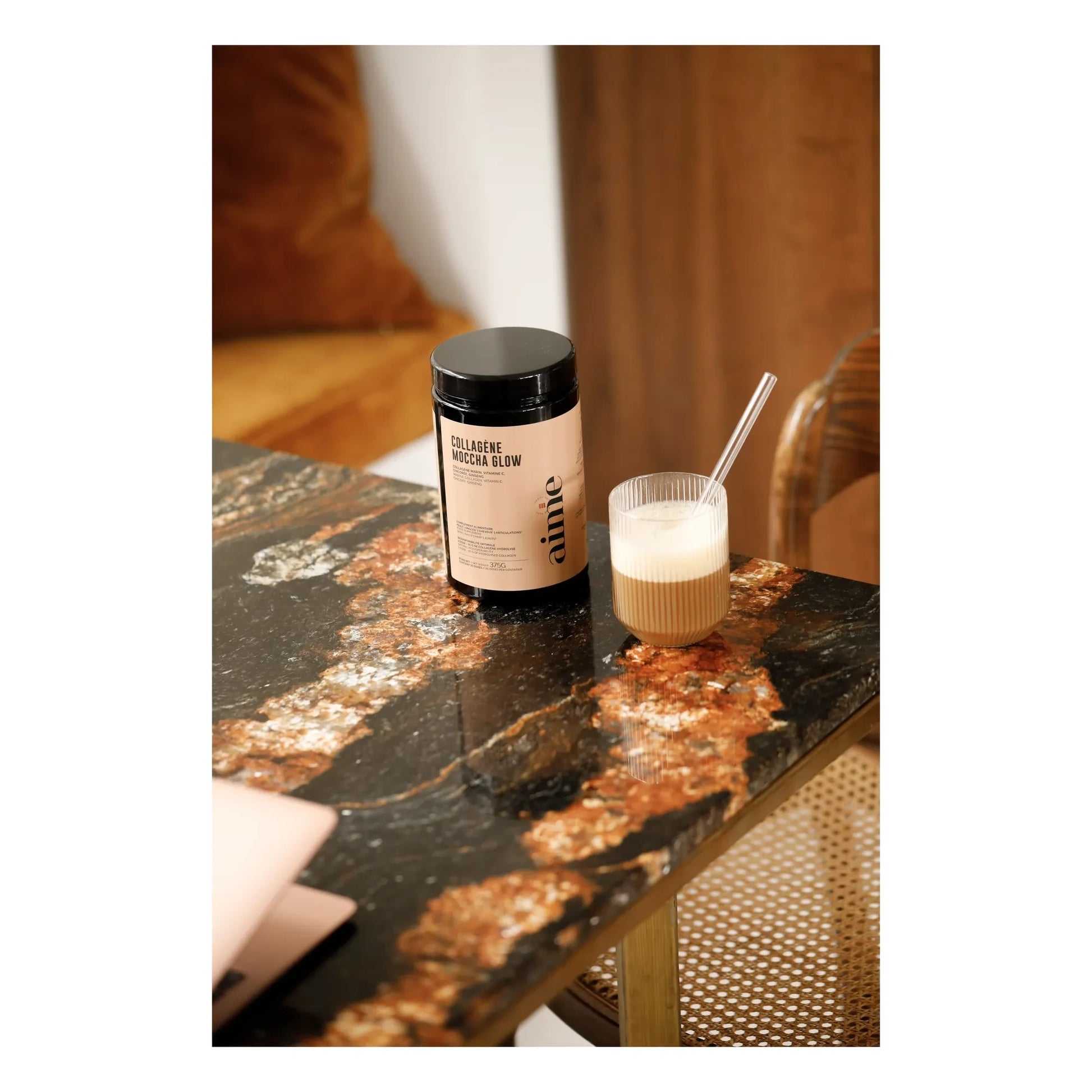 AIME - Collagen Food Supplement Moccha Glow - 30 days