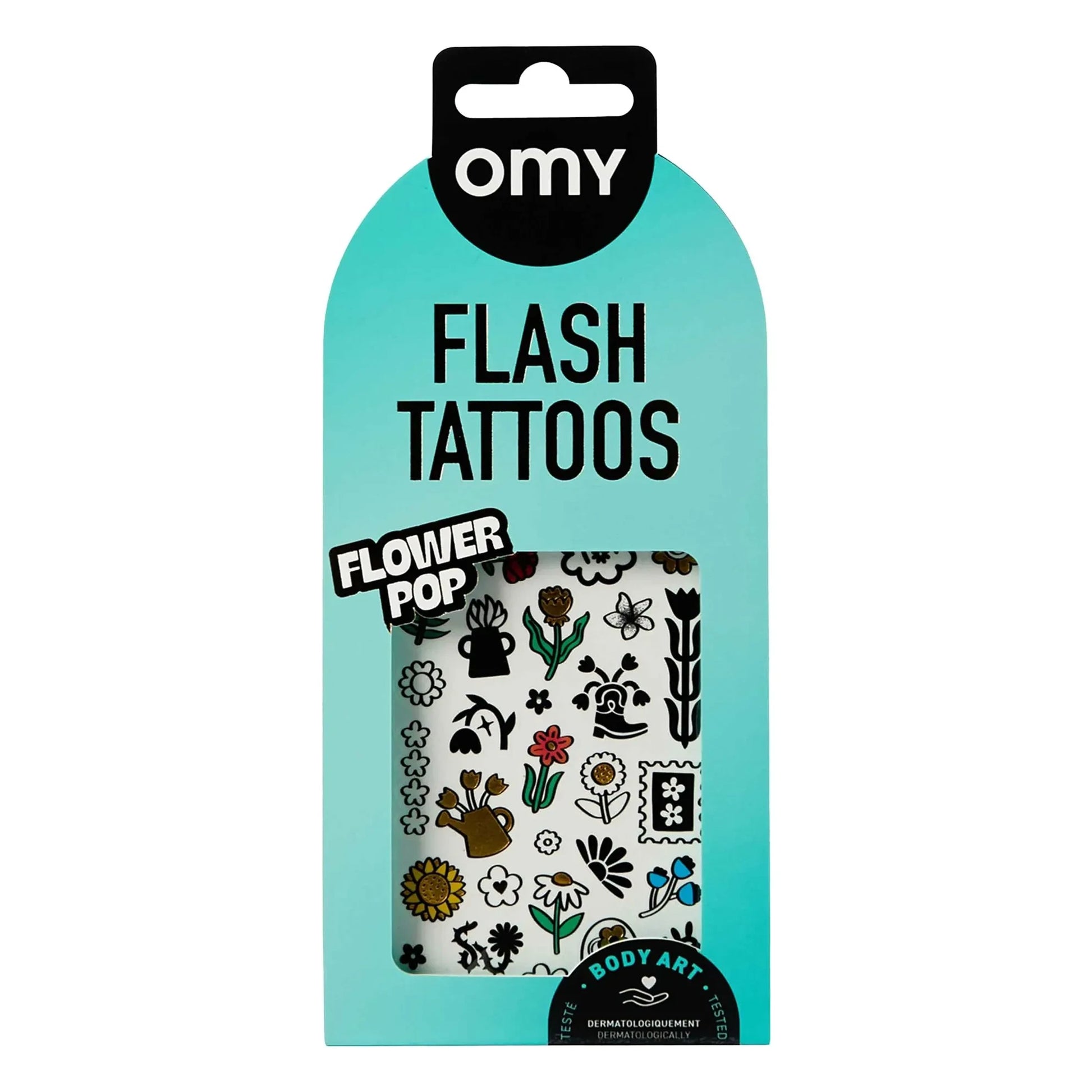 Omy - Flower Pop ephemeral tattoos
