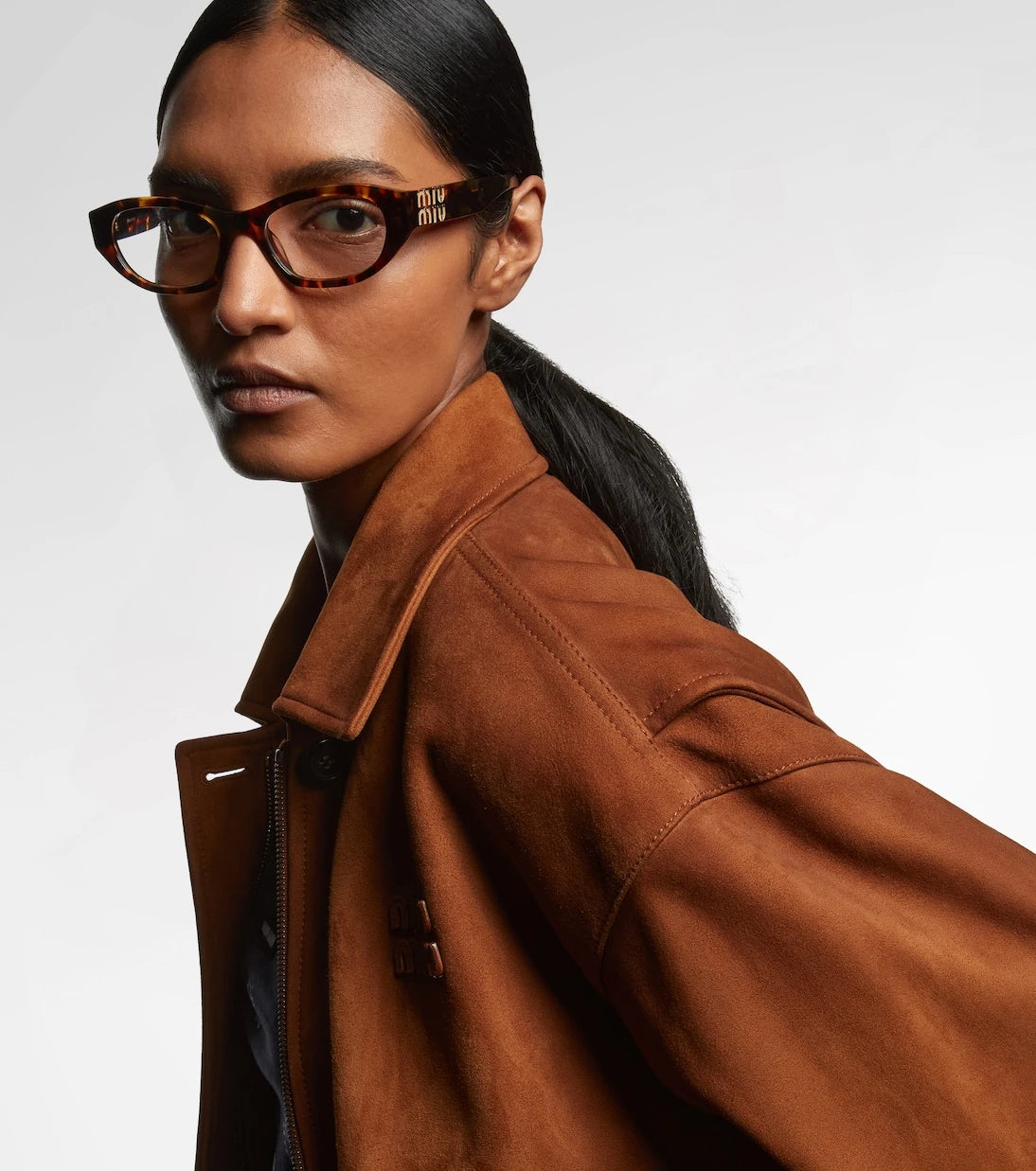 Miu Miu - Logo oval glasses
