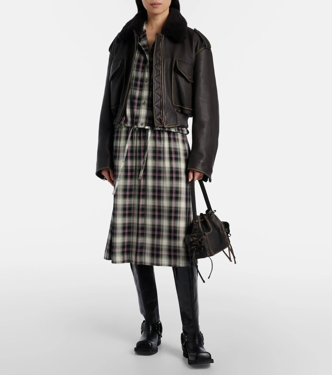 Acne Studios - Leather bucket bag