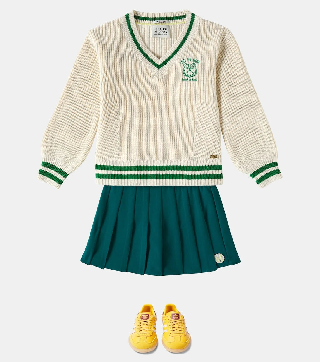 Scotch & Soda Kids - Pili detaylı şort etek