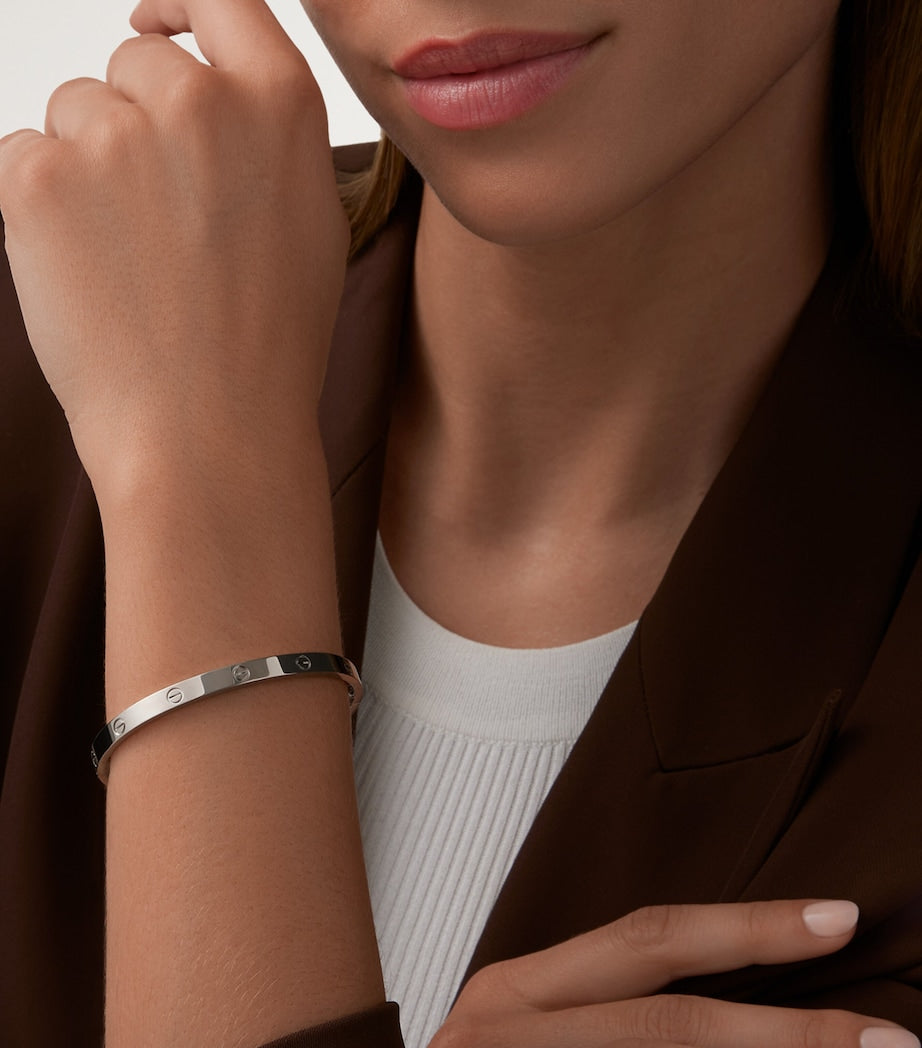 LOVE Medium White Gold Bracelet