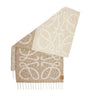 LOEWE Beige Alpaca-Blend Anagram Scarf