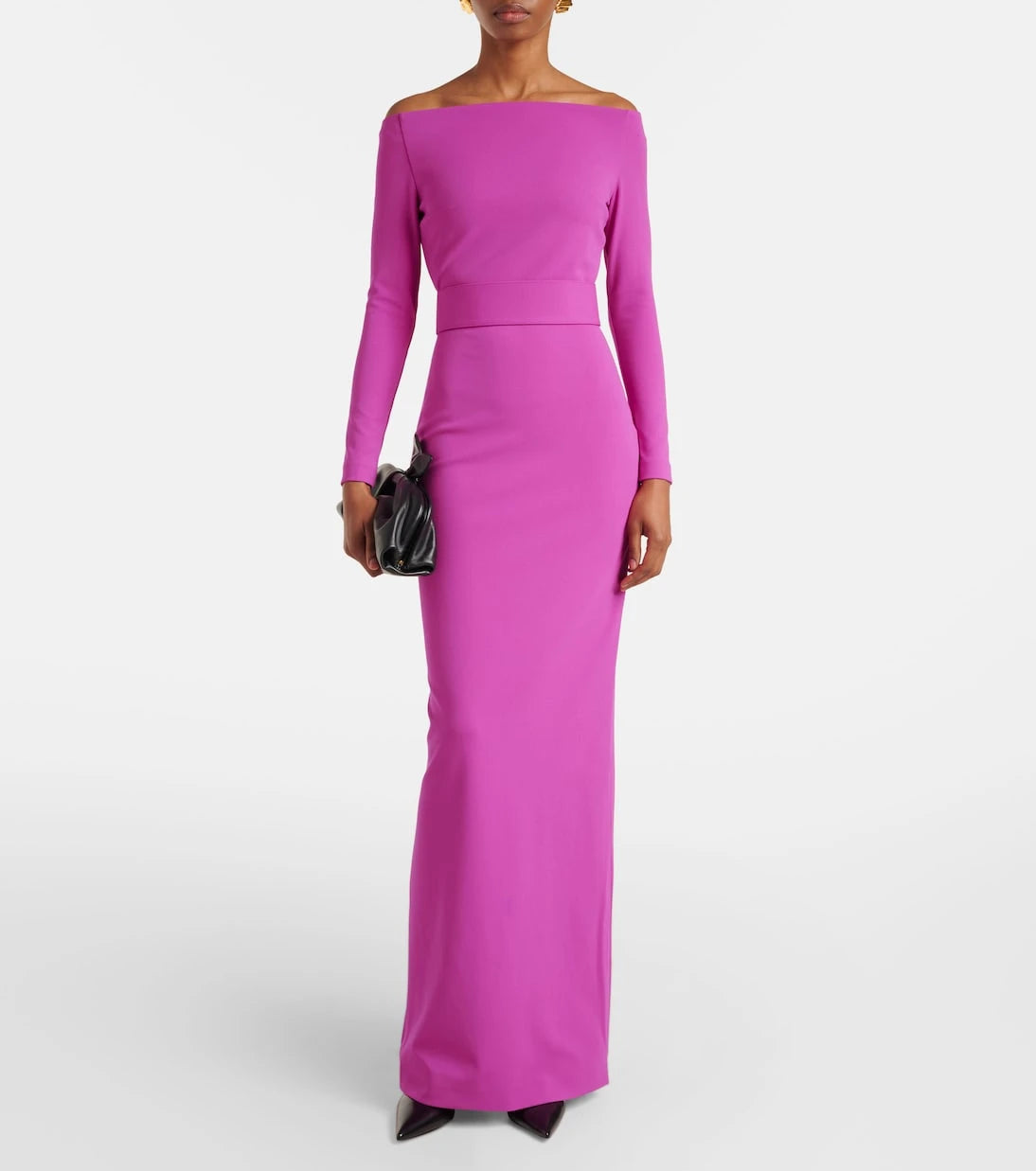 Solace London - Sabina off-shoulder gown