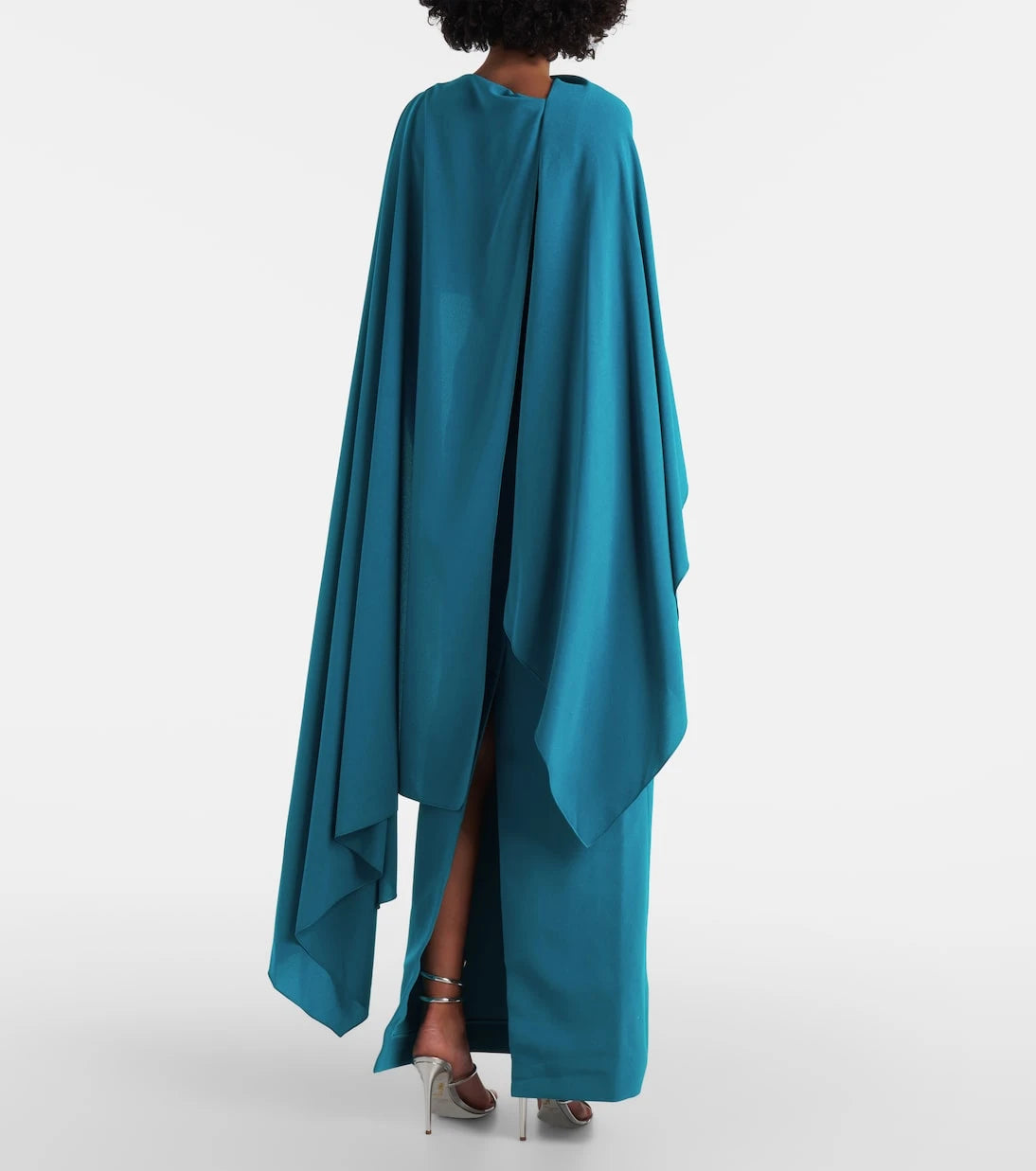 Roksanda - Demetria caped crêpe midi dress