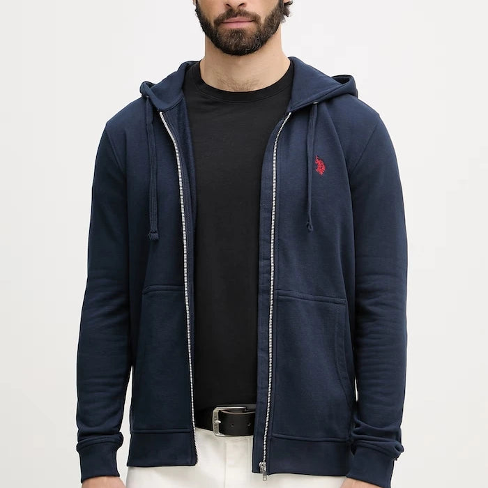 U.S. Polo Assn. Erkek Pamuklu Fermuarlı Sweatshirt DHM LB