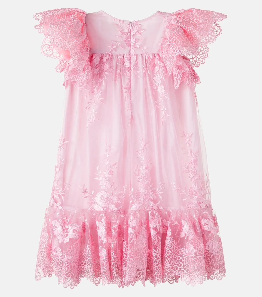 Petite Amalie - Floral lace-trimmed tulle dress