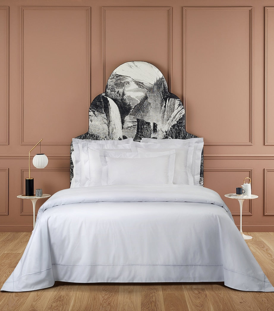 Yves Delorme Athena Blanc Super King Duvet Cover (260cm x 220cm)