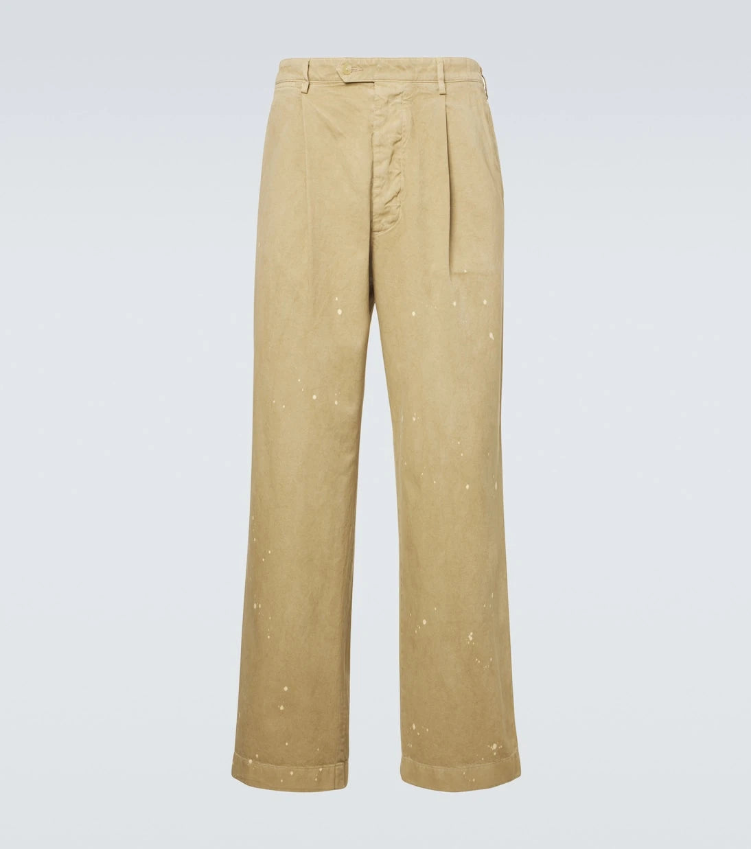 Auralee - Distressed cotton chinos