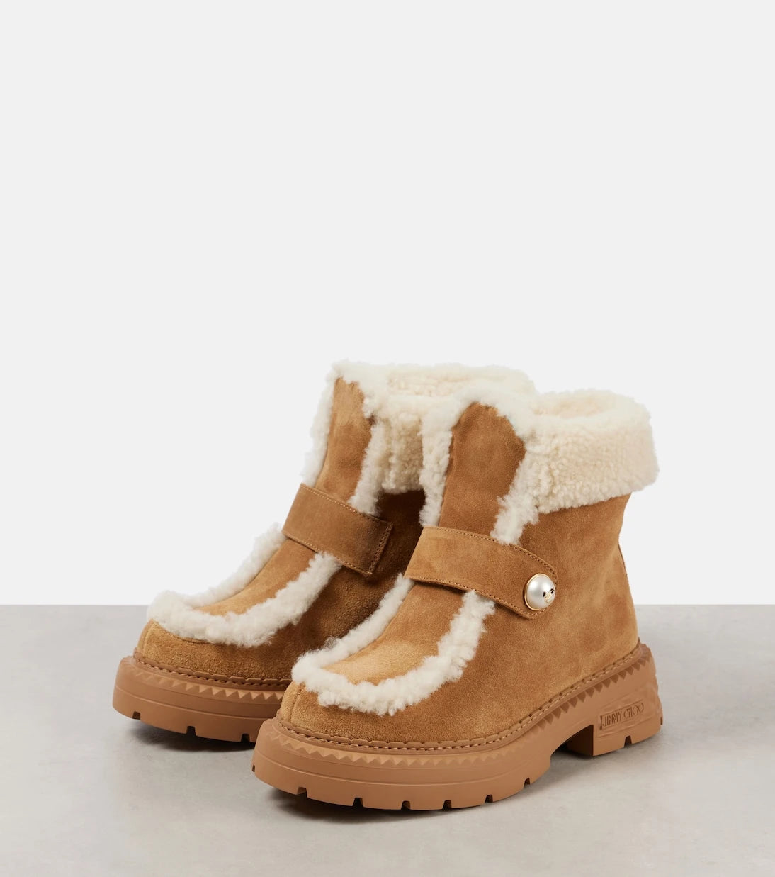Jimmy Choo - Shea shearling-lined suede ankle boots