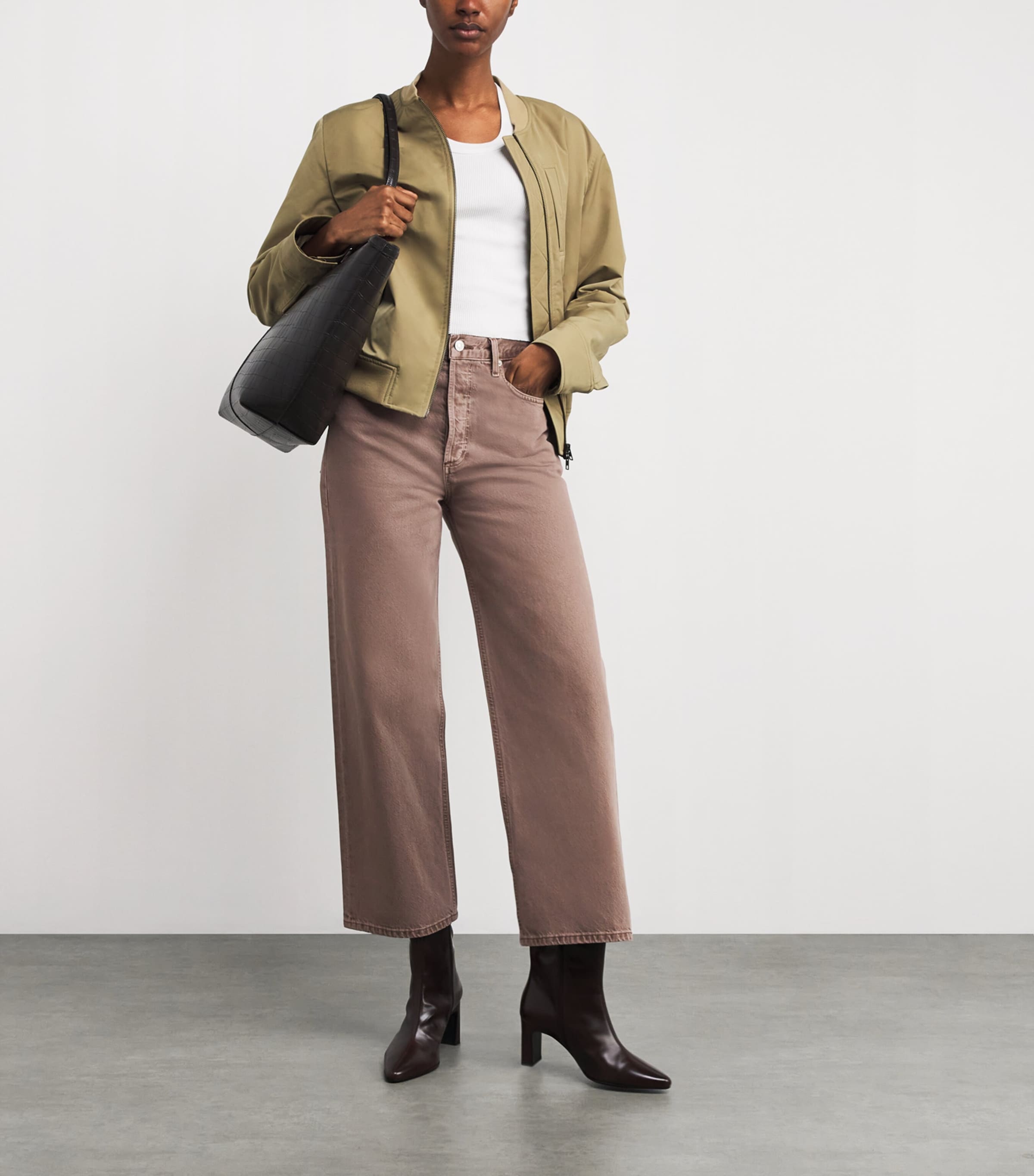 Brown Ren Wide-Leg Jeans