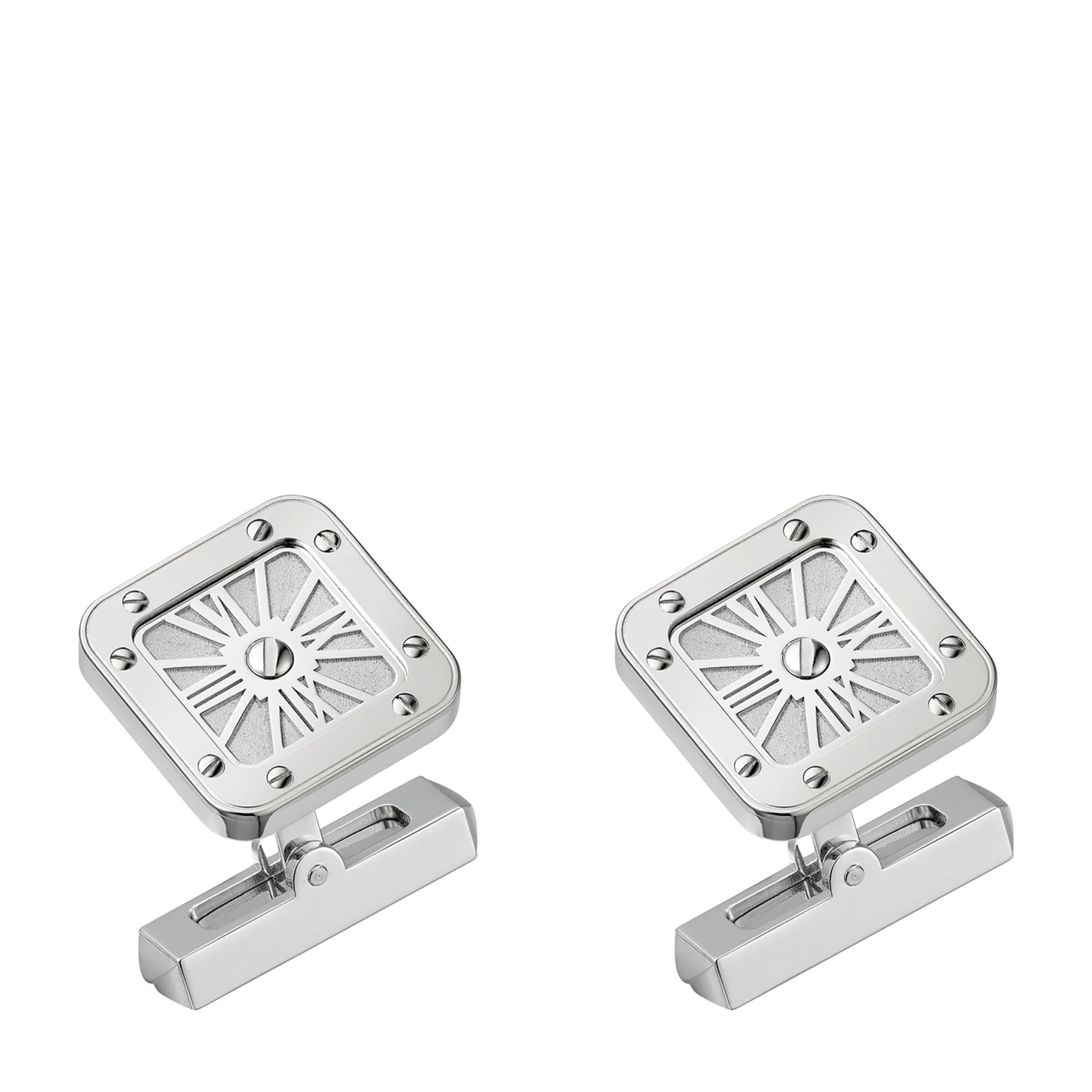 Sterling Silver Santos de Cartier Cufflinks