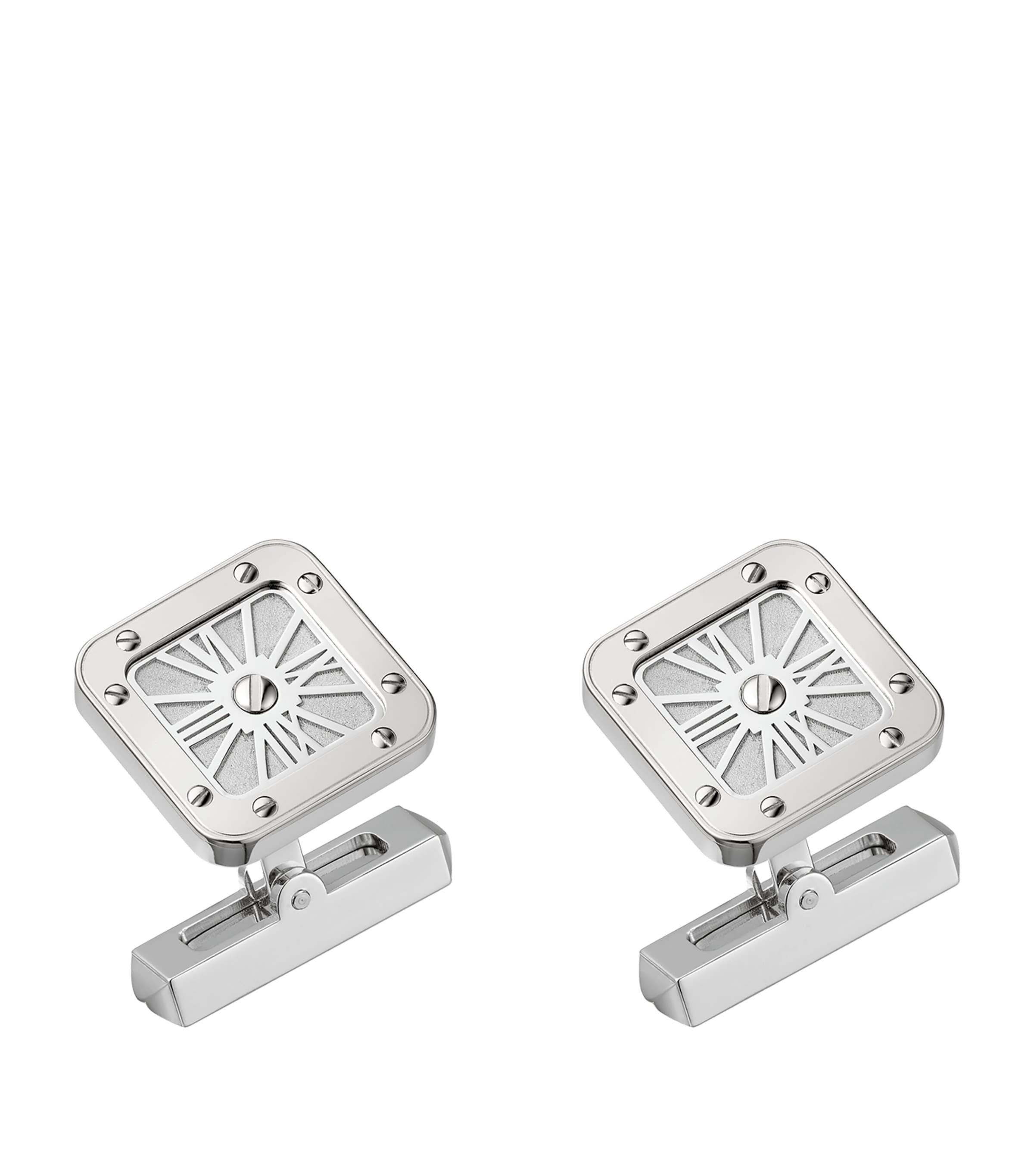 Sterling Silver Santos de Cartier Cufflinks