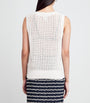 Varley White Open-Knit Ferns Tank Top