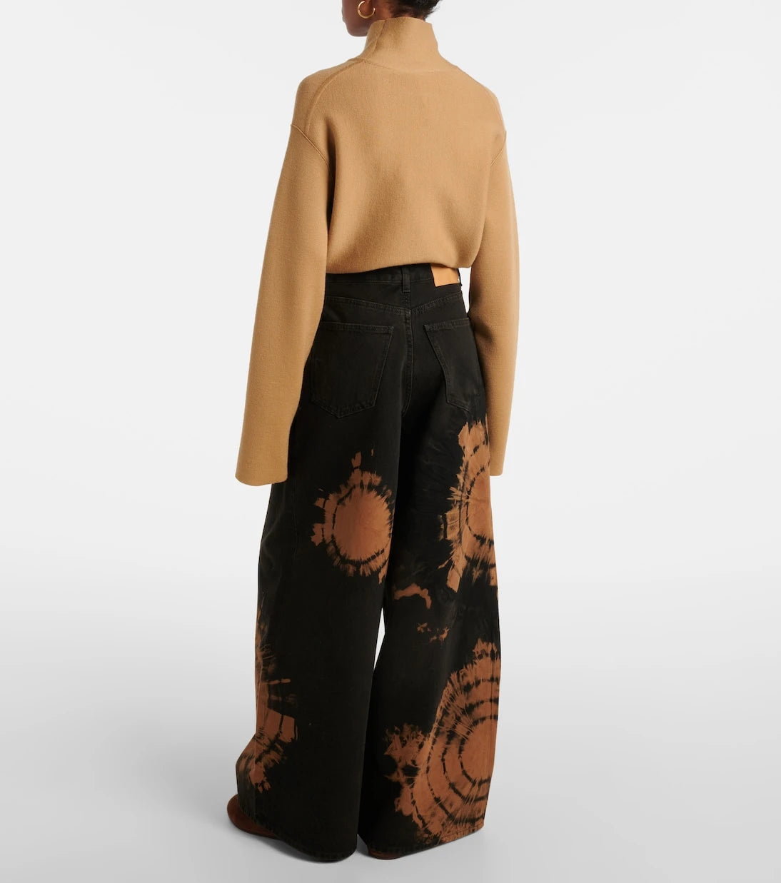 Alanui - Printed cotton wide-leg pants