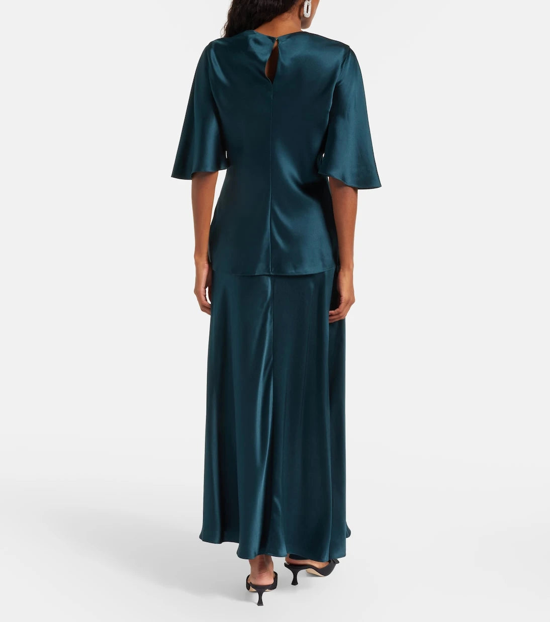 Roksanda - Naiara draped silk satin top