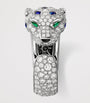White Gold and Gemstones Panthère de Cartier Ring