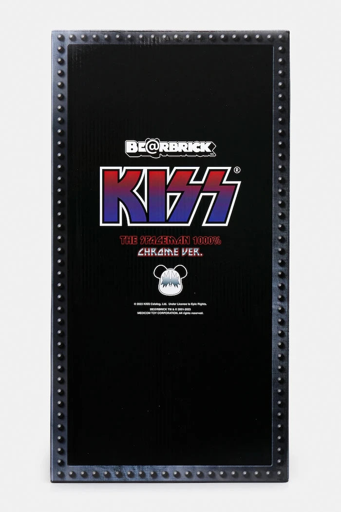Dekoratif figür Medicom Toy Be@rbrick KISS Space Man Chrome Ver. 1000%