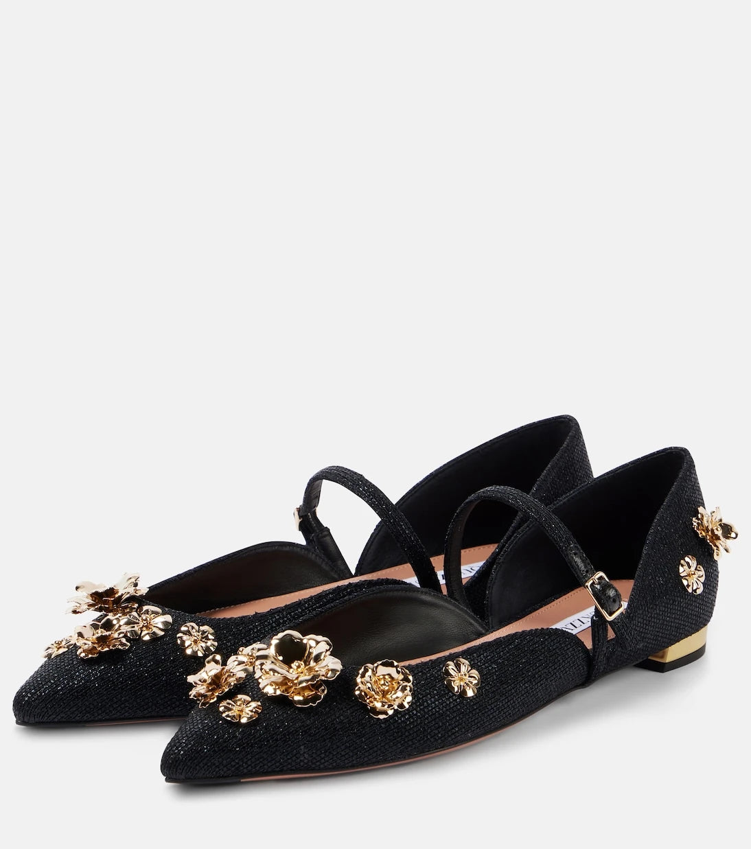 Aquazzura - Bloom embellished ballet flats