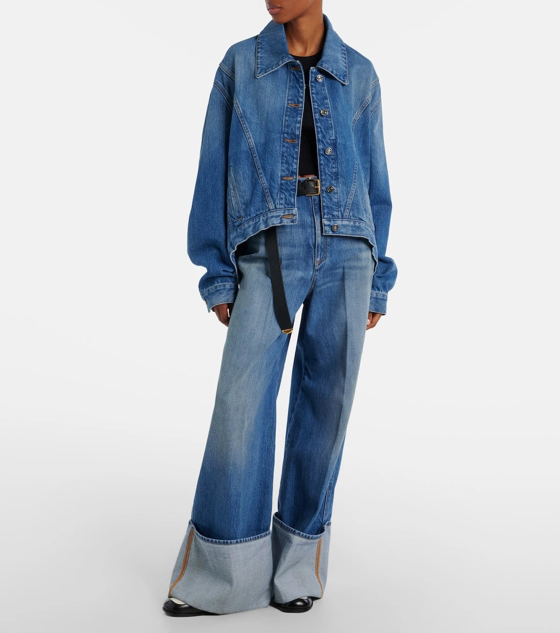 Givenchy - Mid-rise wide-leg jeans