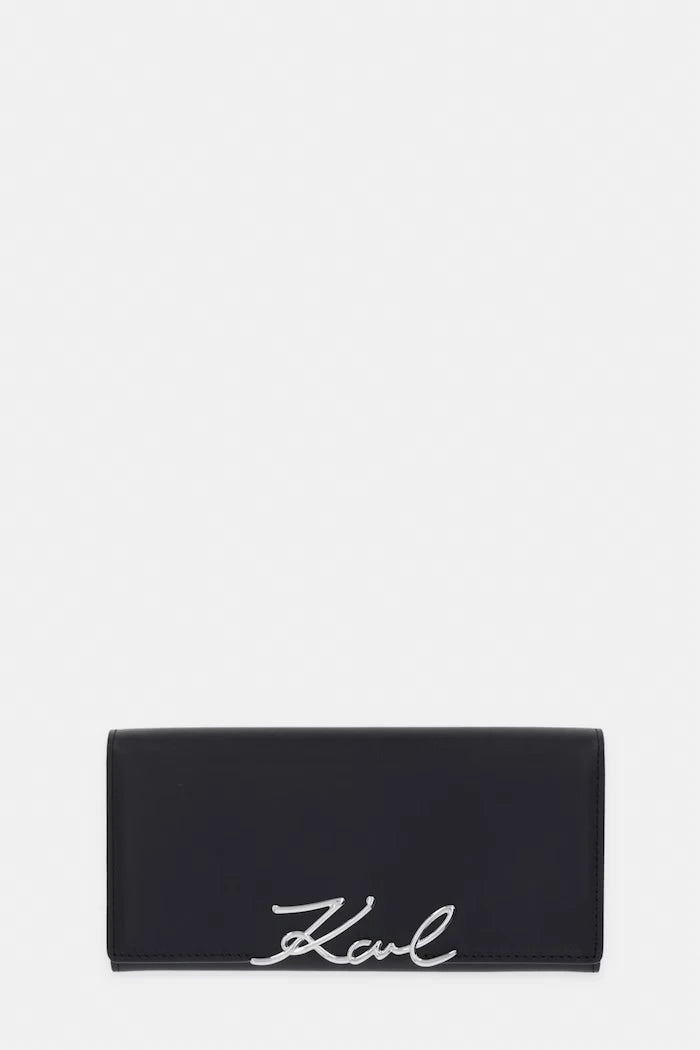 Karl Lagerfeld портфейл дамски от кожа K/SIGNATURE