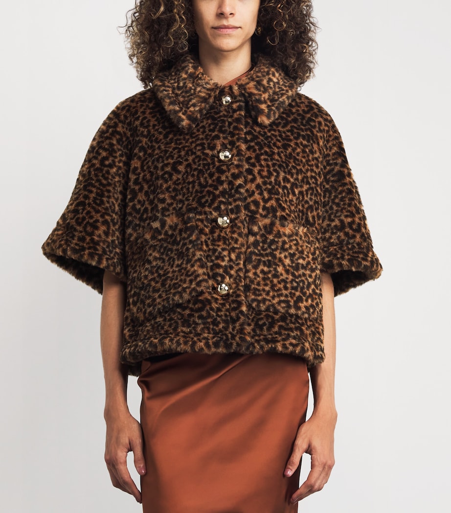 Beige Alpaca-Wool-Silk Cape Bolero