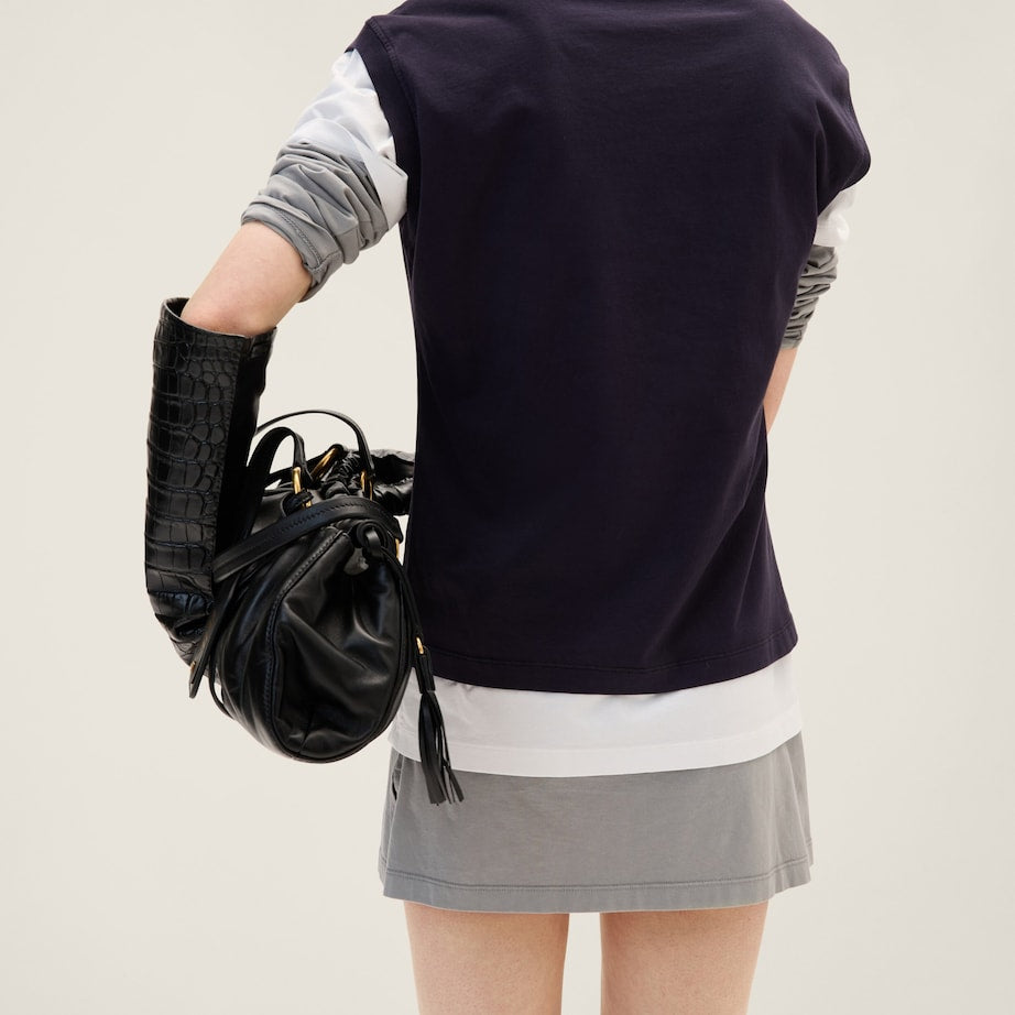 Miu Miu Grey Cotton Layering T-Shirts (Pack of 3)