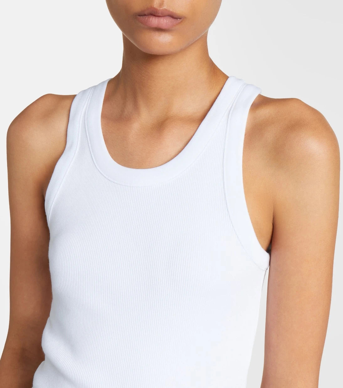 Vince - Ribbed-knit jersey tank top