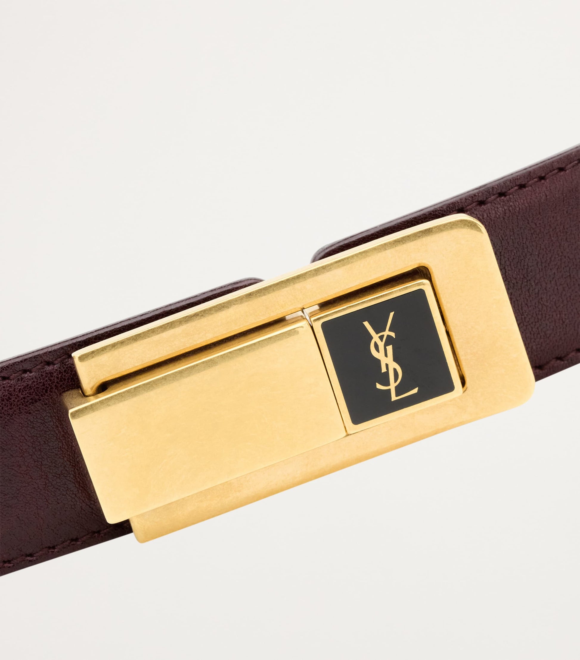 Pink Leather Charniere Belt