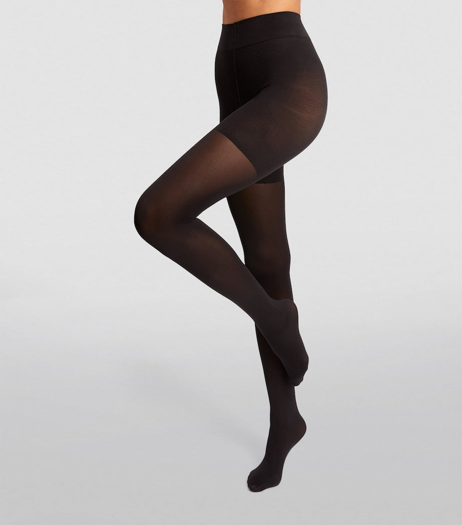 Black Tummy 66 Control Top Tights