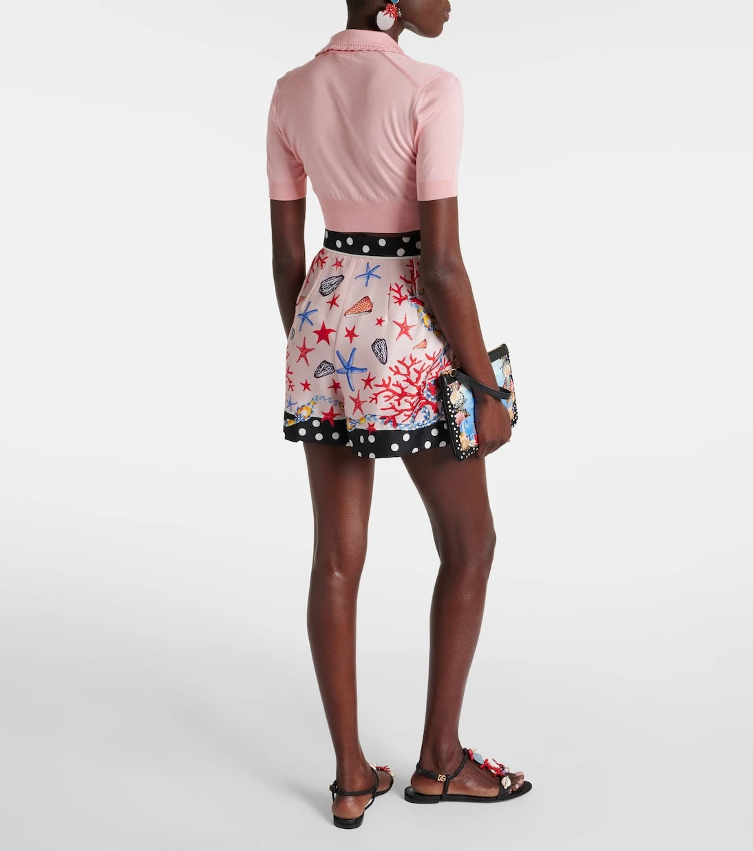 Dolce&Gabbana - Capri silk crop top