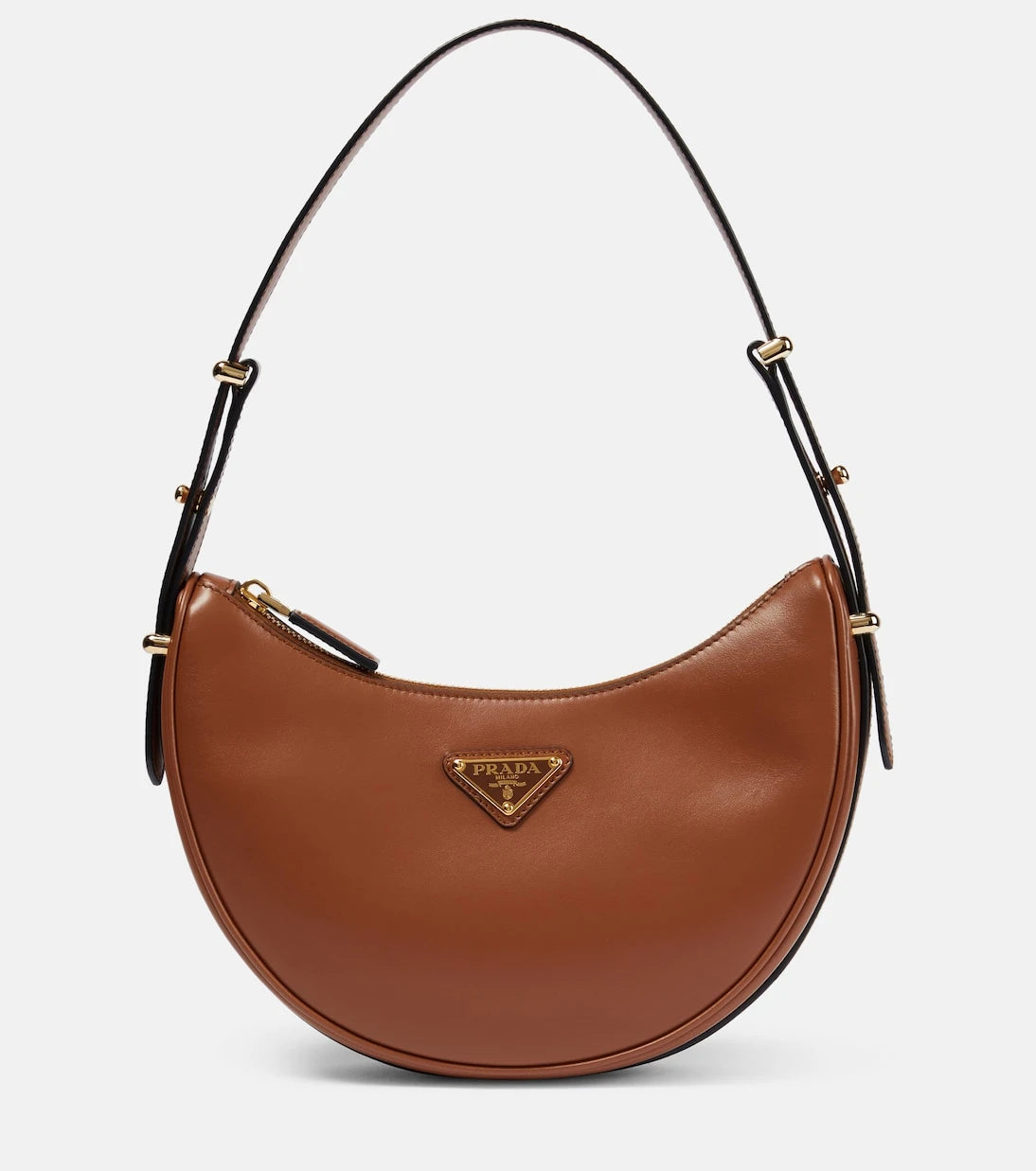 Prada - Arqué leather shoulder bag