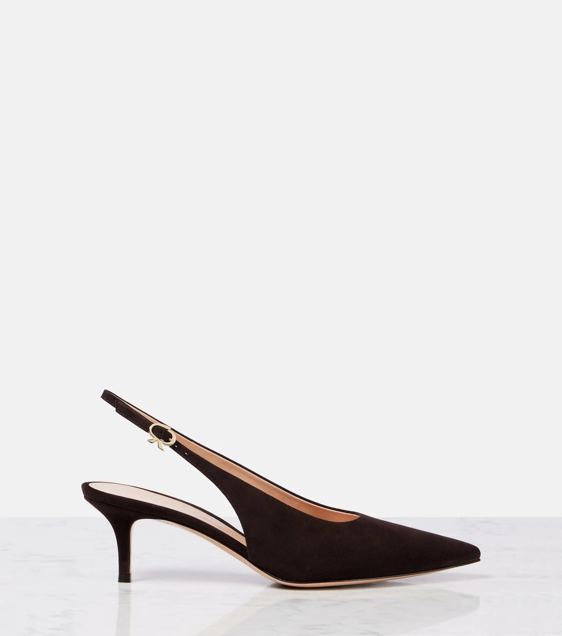 Gianvito Rossi - Robbie 55 suede slingback pumps
